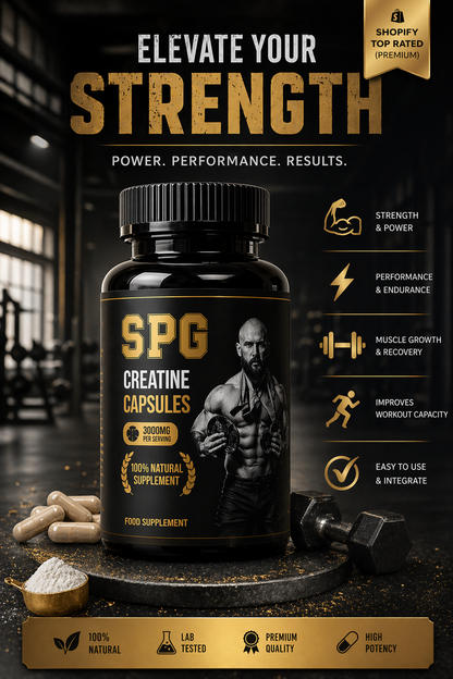 Creatine Monohydrate Capsules – 3000mg
